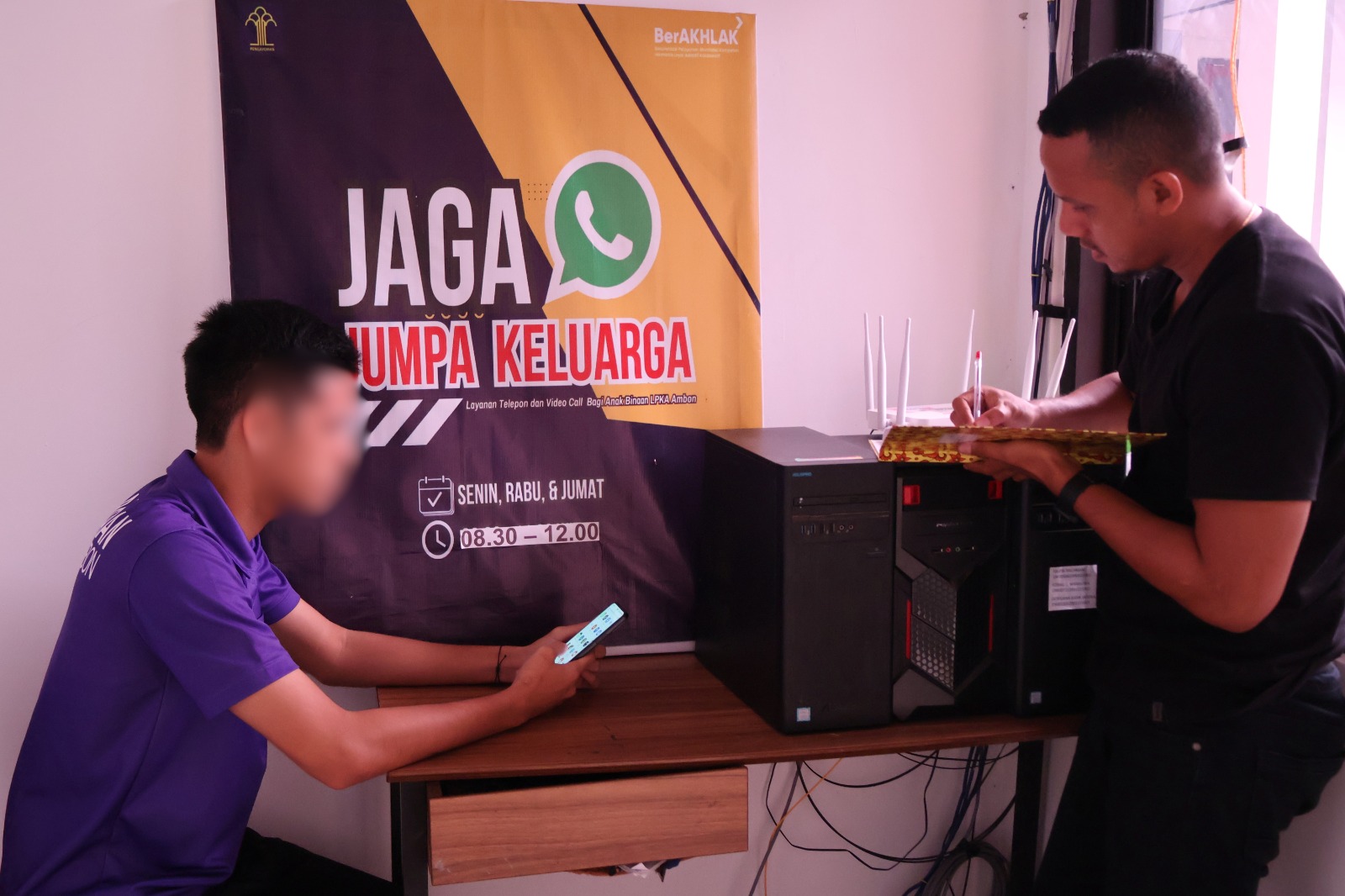 LPKA Ambon Fasilitasi Komunikasi Anak Binaan Melalui Layanan JAGA